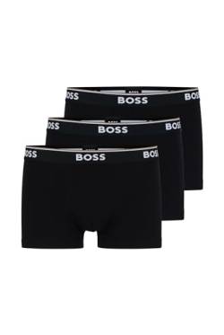 BOSS Herren Trunk 3p Co/EL Boxershorts, Black 001, M EU von HUGO BOSS