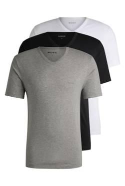 BOSS Hugo Herren T-Shirt Vn 3p Co T-Shirt, Assorted-Pre-Pack, L von HUGO BOSS