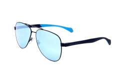 BOSS Hugo Unisex 1077/s Sunglasses, FLL/3J Matte Blue, 60 von HUGO BOSS