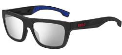 BOSS Hugo Unisex 1450/s Sunglasses, Matte Black Blue, 57 von HUGO BOSS