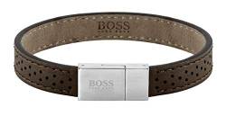 BOSS Jewelry Armband für Herren Kollektion LEATHER ESSENTIALS Braun - 1580034M von HUGO BOSS