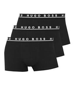 HUGO BOSS Herren Boxershorts Unterhosen 10146061 50325403 3er Pack, Wäschegröße:S, Artikel:-001 black1 von HUGO BOSS