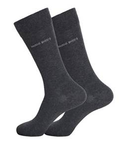 HUGO BOSS Herren Socken Strümpfe Business Allround Twopack RS Uni 50388437 4 Paar, Farbe:Grau, Größe:47-50, Artikel:-012 charcoal von HUGO BOSS