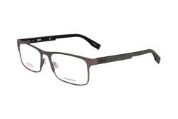 Hugo BOSS Demo Rechteckige Herren Brille, HG 0293 0R80 56, Ruthenium matt, 56, Mattes Ruthenium, 56 von HUGO BOSS