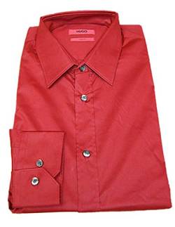 Hugo Slim-Fit Hemd Elisha aus Baumwoll Stretch Farbe rot 607 (L) von HUGO BOSS