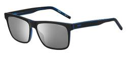 BOSS Hugo Unisex Hg 1242/s Sunglasses, D51/DC Black Blue, 56 von HUGO
