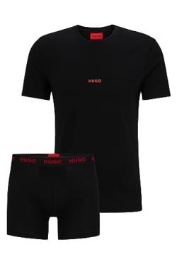 BOSS Men T-Shirt &Boxer Brief Black3, L von HUGO