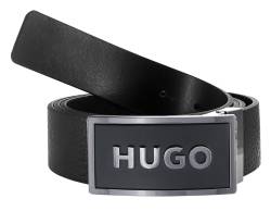 HUGO 50492032-001 Herren-Ledergürtel Schwarz Garin von HUGO