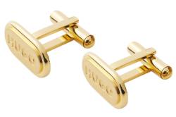 HUGO 50494892-710 Manschettenknöpfe Oval Goldfarben E-Classic von HUGO