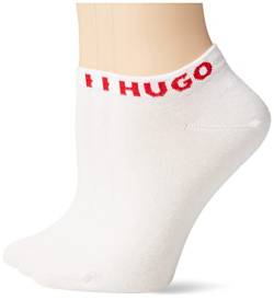 HUGO Damen 3p Uni Cc W Ankle Socks, White100, 42 EU von HUGO