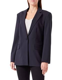 HUGO Damen Atana Regular-Fit Blazer aus Stretch-Gewebe Dunkelblau 36 von HUGO