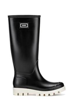 HUGO Damen Athena Boot Stiefeletten, Black3, 39 EU von HUGO