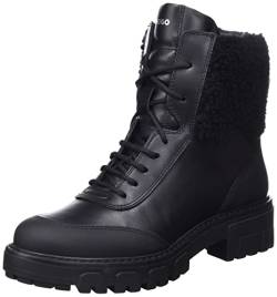 HUGO Damen Axel LaceFur B-N Stiefeletten Black1 36 von HUGO