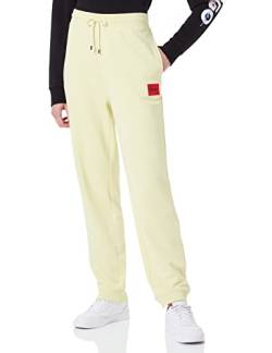 HUGO Damen Dachibi redlabel Jogginghose aus Baumwoll-Terry mit Logo-Label Hellgelb XS von HUGO
