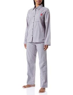 HUGO Damen Flanella_Pyjama Pyjama Set, Open Pink690, M EU von HUGO