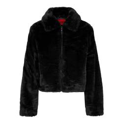 HUGO Damen Floriane-1 Outerwear Jacket, Black1, XL EU von HUGO