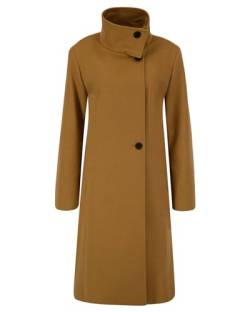 HUGO Damen Morinna Coat, Open Brown245, 38 EU von HUGO