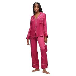 HUGO Damen Satina_Pyjama Nightwear Gift Set, Medium Pink663, L EU von HUGO
