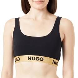 HUGO Damen Sporty Logo Bralette, Black3, 3XL EU von HUGO