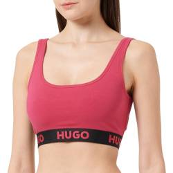 HUGO Damen Sporty Logo Bralette, Medium Pink663, M EU von HUGO