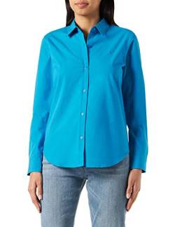 HUGO Damen The Essential Shirt Blouse, Bright Blue435, 42 EU von HUGO