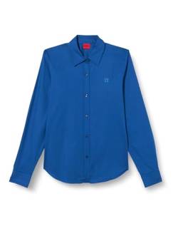 HUGO Damen The Essential Shirt Blouse, Medium Blue420, 40 EU von HUGO