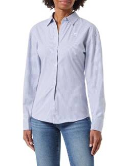 HUGO Damen The Girlfriend Shirt Blouse, Medium Blue420, 32 EU von HUGO