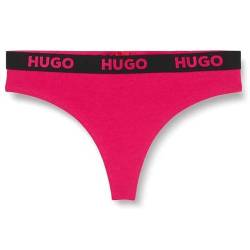 HUGO Damen Thong Sporty Logo String, Medium Pink663, XL EU von HUGO