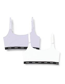 HUGO Damen Twin Stripe Bralette, Open Purple542, XXL von HUGO