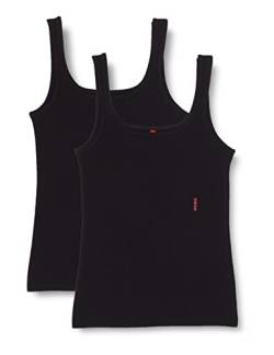 HUGO Damen Twin Vest Top, Black1, XL EU von HUGO