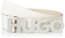 HUGO Damen Zula 3.5 Cm Belt, Light Beige271, 85 EU von HUGO