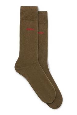 HUGO Herren 2P RS UNI CC Mittelhohe Socken aus Stretch-Gewebe im Zweier-Pack Dunkelgrün 35-38 von HUGO