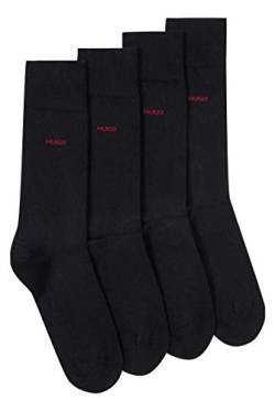 HUGO Herren 2P RS UNI CC Socken, 2per pack Schwarz (Black 001), 43/46 (Herstellergröße: 43-46) von HUGO