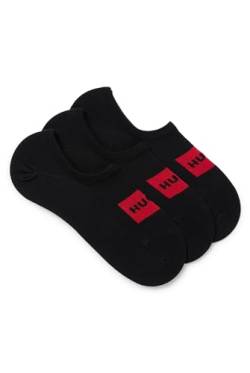 HUGO Herren 3P Lc Label Cc Invisible Socks, Black1, 43-46 von HUGO