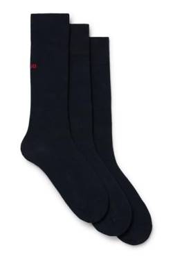 HUGO Herren 3P RS UNI CC Mittelhohe Socken mit Logo-Details im Dreier-Pack Dunkelblau 35-38 von HUGO