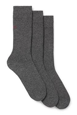 HUGO Herren 3P Rs Uni Colors Cc Regular Socks, Medium Grey31, 39-42 von HUGO