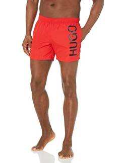 HUGO Herren Abas Badehose, Offen pink/schwarz, M von HUGO