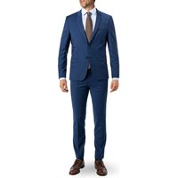 HUGO Herren Anzug blau Schurwoll-Stretch Slim Fit von HUGO