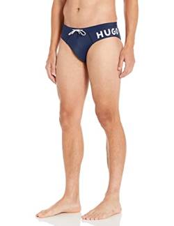 HUGO Herren Badeshorts mit auffälligem Logo Schwimm-Slips, Stark Navy, XL von HUGO