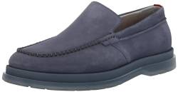 HUGO Herren Costa Loafer aus Veloursleder Slipper, Chambray Blue, 41 EU von HUGO