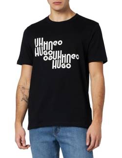 HUGO Herren Davalon T-Shirt, Black1, M EU von HUGO