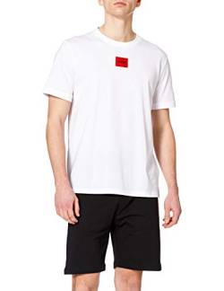 HUGO Herren Diragolino212 T-Shirt, White100, L EU von HUGO