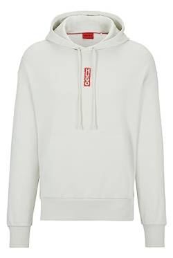 HUGO Herren Diushi Relaxed-Fit Hoodie aus Baumwolle mit Marker-Logos Hellgrün S von HUGO