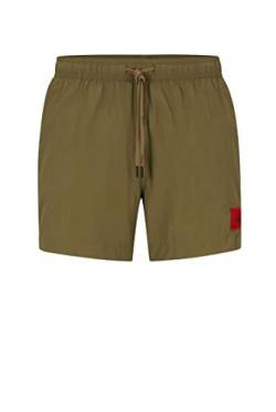 HUGO Herren Dominica Swim_Short, Open Green345, S von HUGO