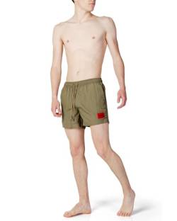 HUGO Herren Dominica Swim Short, Open Green345, XXL von HUGO