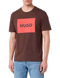 HUGO Herren Dulive222 T-Shirt, Dark Brown201, S EU von HUGO