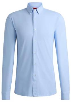 HUGO Herren Elisha02 Shirt, Light/Pastel Blue459, 40 EU von HUGO