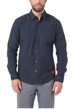 HUGO Herren Ermo Shirt, Dark Blue405, L EU von HUGO