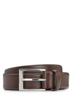 HUGO Herren Gellot_Sz35 Gürtel, Braun (Dark Brown 202), 115 von HUGO