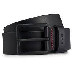 HUGO Herren Gionios-b_sz40 APPAREL_BELT, Black1, 95 EU von HUGO